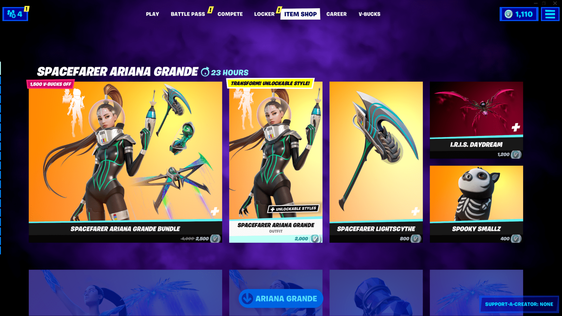 whats-in-the-fortnite-item-shop-today-october-22-2021-spacefarer-ariana-grande-skin-and-more
